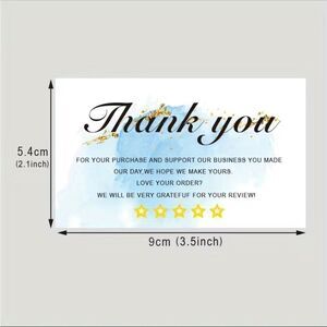 Thank You & Review Notecards